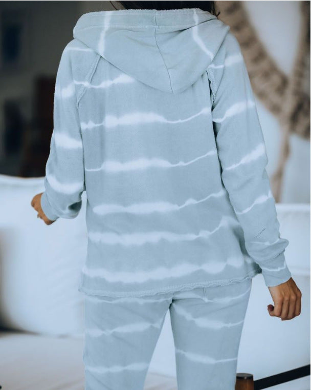 2025 spring and summer new home casual wear two-piece set women's summer long-sleeved trousers home suit