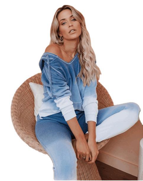 2025 spring and summer new home casual wear two-piece set women's summer long-sleeved trousers home suit