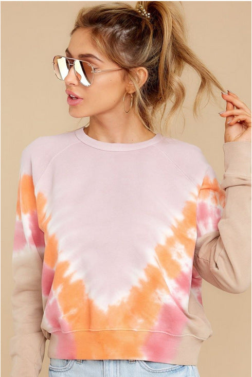 2025 spring and summer new home casual wear long-sleeved sweater summer printing long-sleeved home leisure
