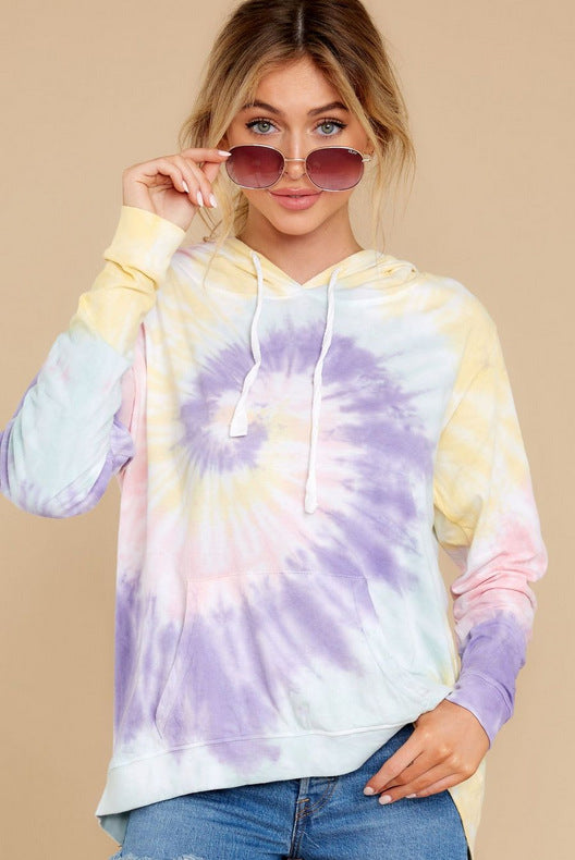 2025 spring and summer new loungewear casual loose hoodie summer long sleeve printed home long sleeve