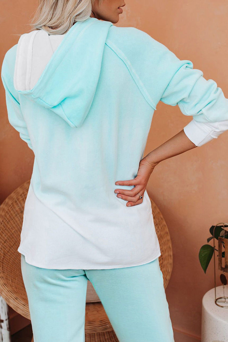 2025 spring and summer new home casual wear two-piece set women's summer long-sleeved trousers home suit
