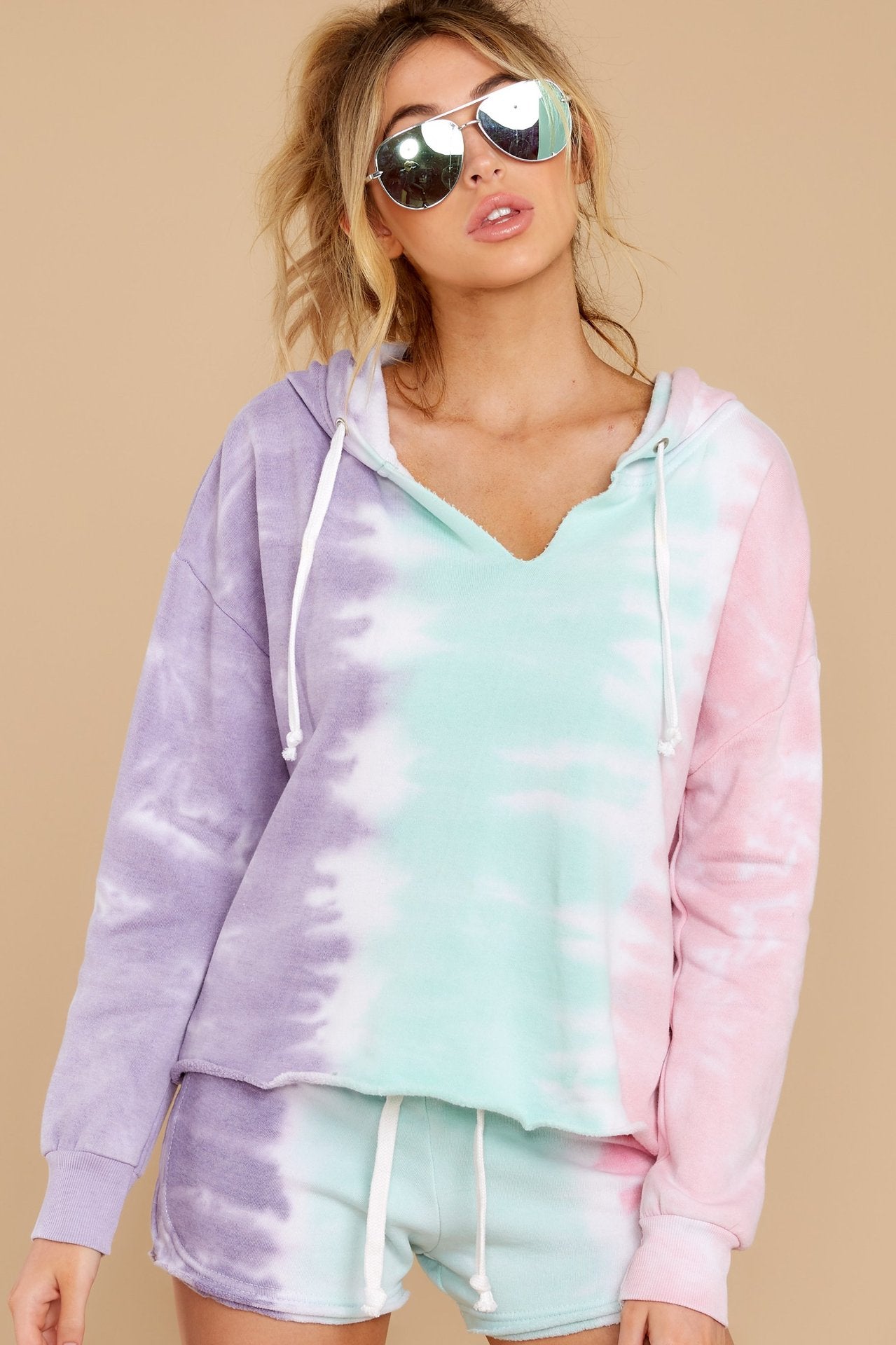 2025 spring and summer new loungewear casual two-piece set women's summer New new long-sleeved shorts home set