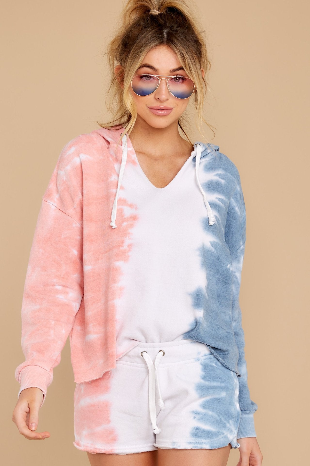 2025 spring and summer new loungewear casual two-piece set women's summer New new long-sleeved shorts home set