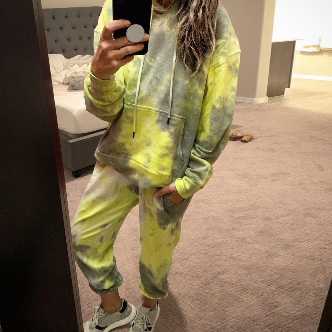 2025 spring and summer new loungewear casual wear two-piece set women's long-sleeved trousers home set two-piece set