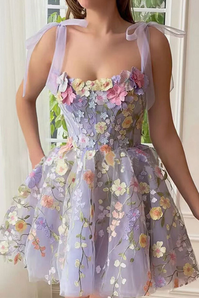 jinran Floral Embroidery Luxury Mini Dress Women V-neck Short Puff Sleeve Hip Package Dresses Female 2024 Spring Evening Party Vestido