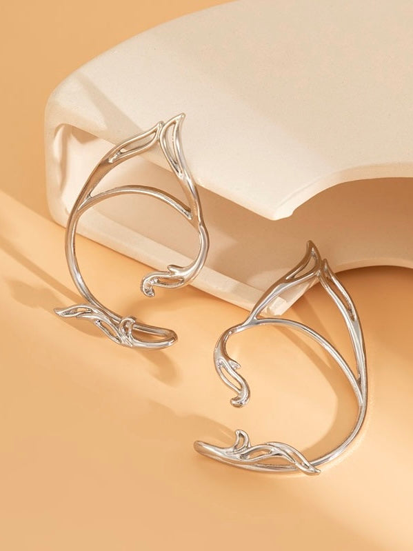 jinran 2024 New Sexy Hollow Cat Ear Ear Clips