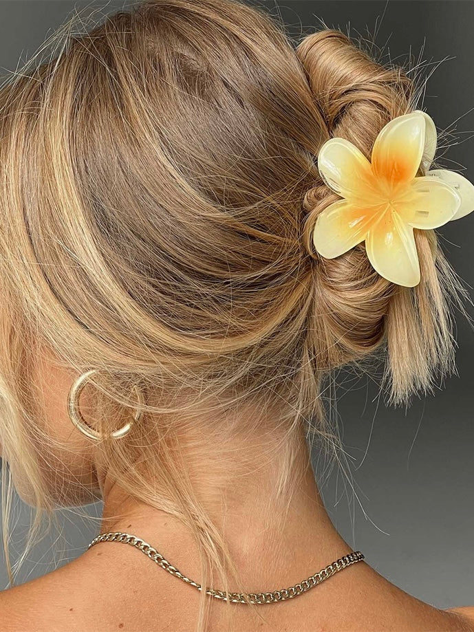 jinran 2024 New Gradient Flower Hair Clip