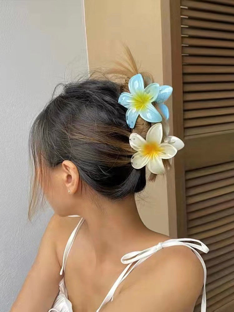 jinran 2024 New Gradient Flower Hair Clip