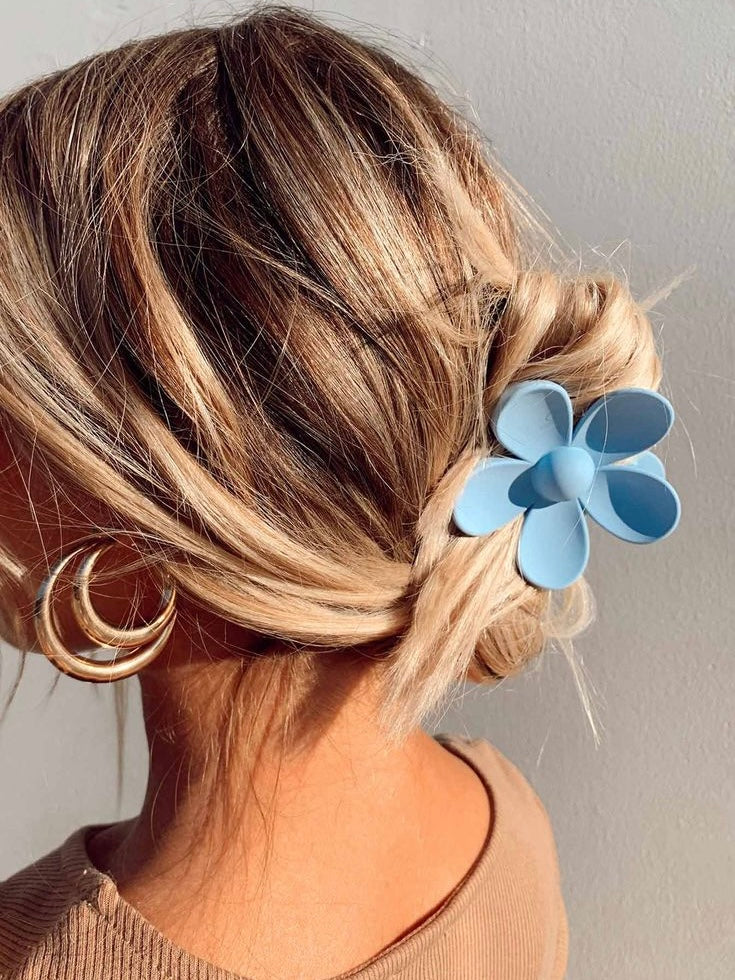 jinran 2024 New Candy Color Flower Hair Clip