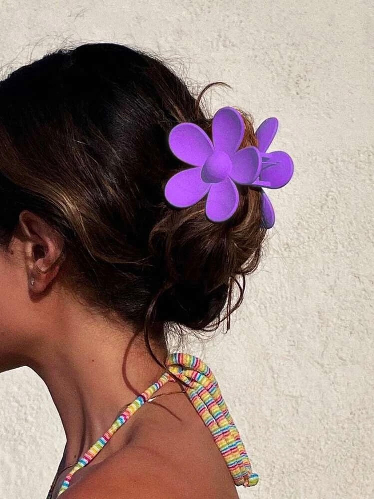 jinran 2024 New Candy Color Flower Hair Clip