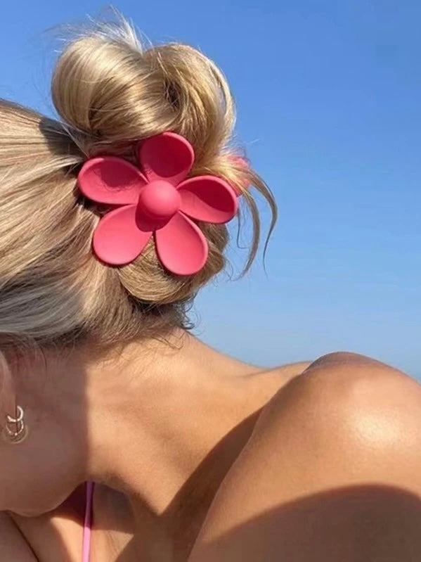 jinran 2024 New Candy Color Flower Hair Clip