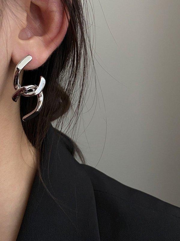 jinran 2024 New Original Geometry Irregularity Earrings Accessories