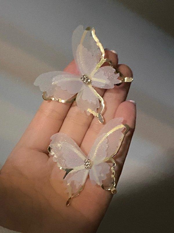 jinran 2024 New Vintage Butterfly Earrings
