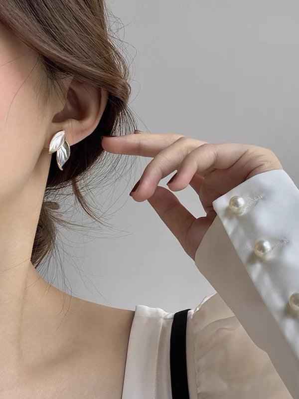 jinran 2024 New Original Chic Leaf Earrings