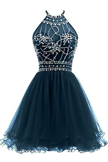 jinran dresses Slim-Fit Small Dress Halter Short Bridal Wedding Dress Banquet Evening Dress Lace New Red Women