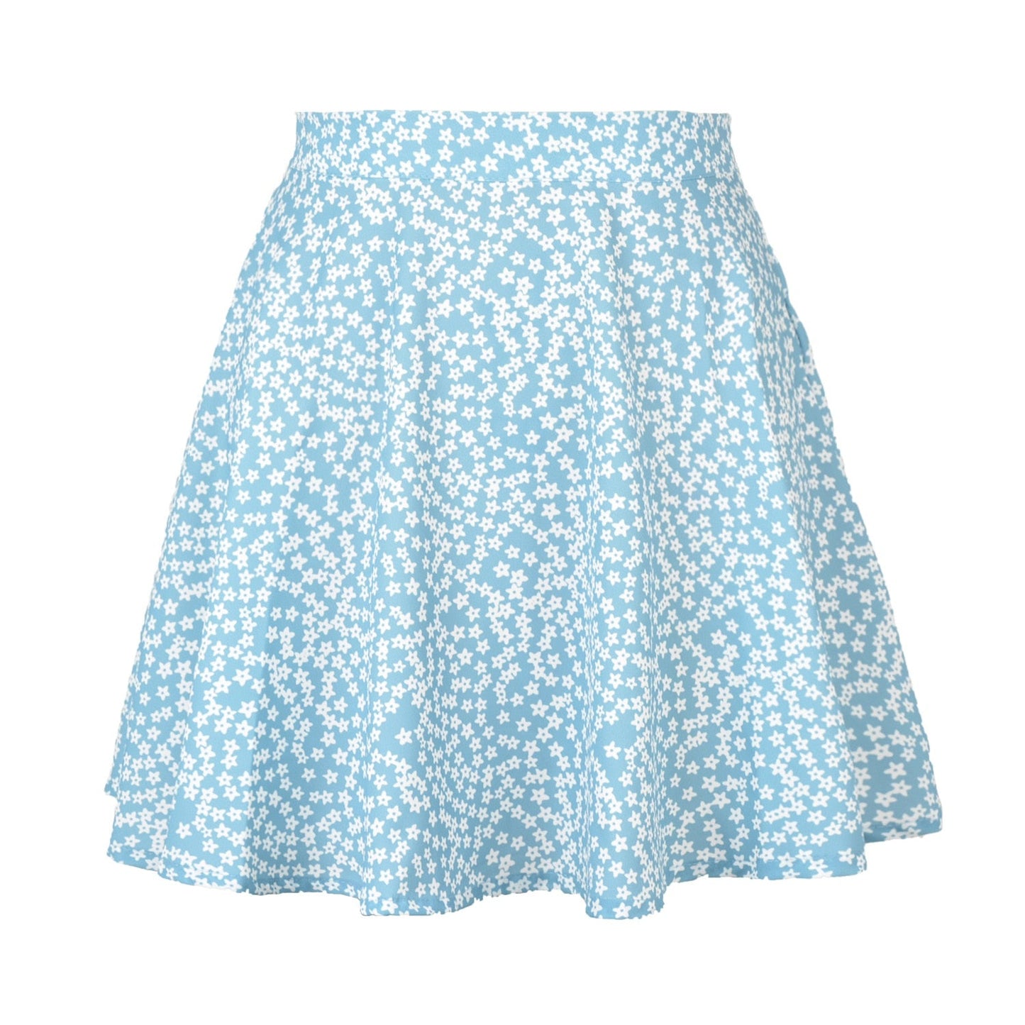 jinran Summer Women Skirt Harajuku new 2023 ladies floral zipper printed chiffon tall waist umbrella skirt Women Sweet Elegant WSL4427
