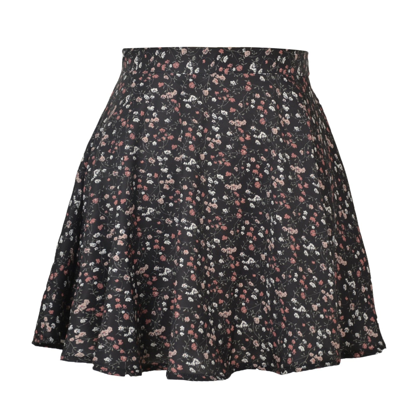 jinran Summer Women Skirt Harajuku new 2023 ladies floral zipper printed chiffon tall waist umbrella skirt Women Sweet Elegant WSL4427