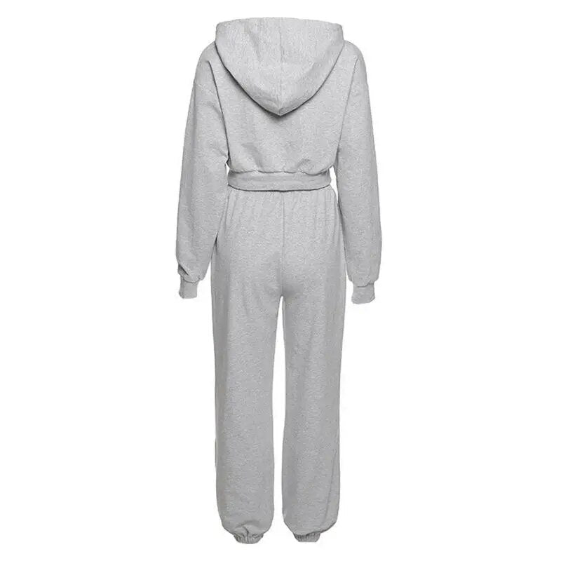 jinran - Fashion Women Outfits Set Spring Autumn New Tracksuit Hoodies Sweatshirt Sweatpants Casual Sports 2 Piece Set Sweatsuits