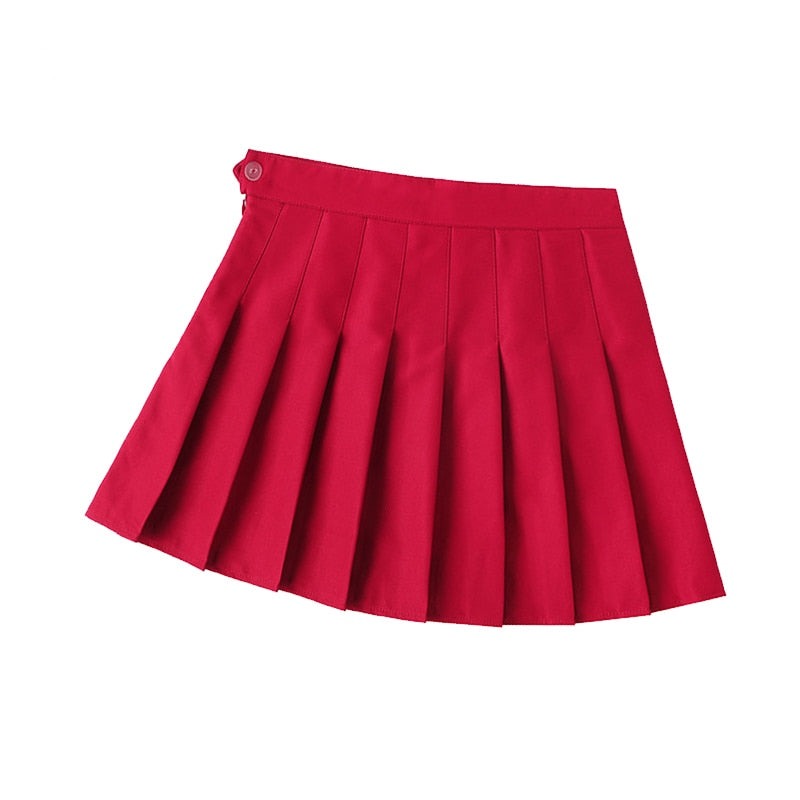 jinran Summer Women Pleated Skirts High Waist Female Mini Skirt Harajuku Preppy Style Ladies Plaid Skirts Sweet Girls Dance Mini Skirt