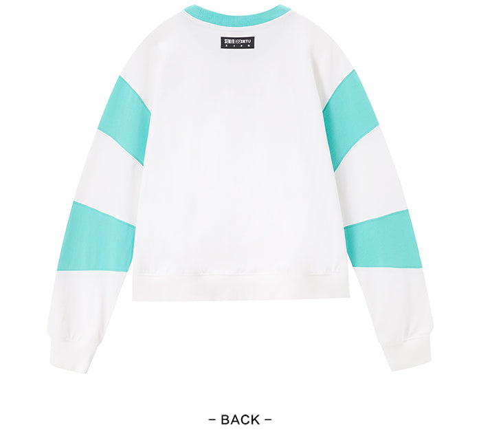 jinran Women Hoodie Spring 2021 New Contrast Color O Neck New Year Sweatshirt Oversize