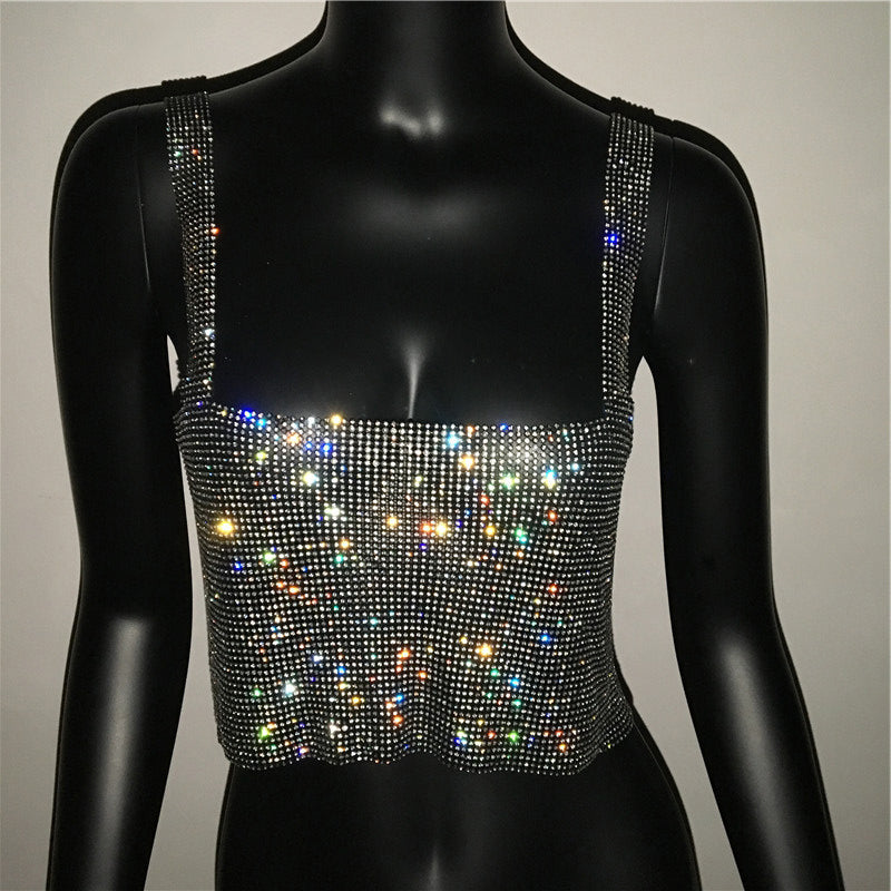 jinran 2024 SOFIA RHINESTONE TOP