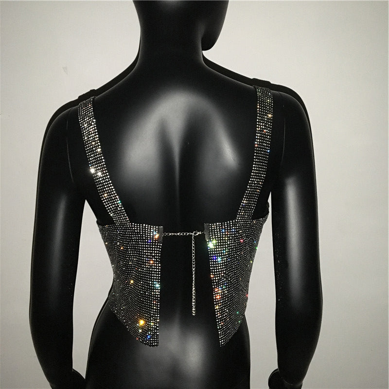 jinran 2024 SOFIA RHINESTONE TOP
