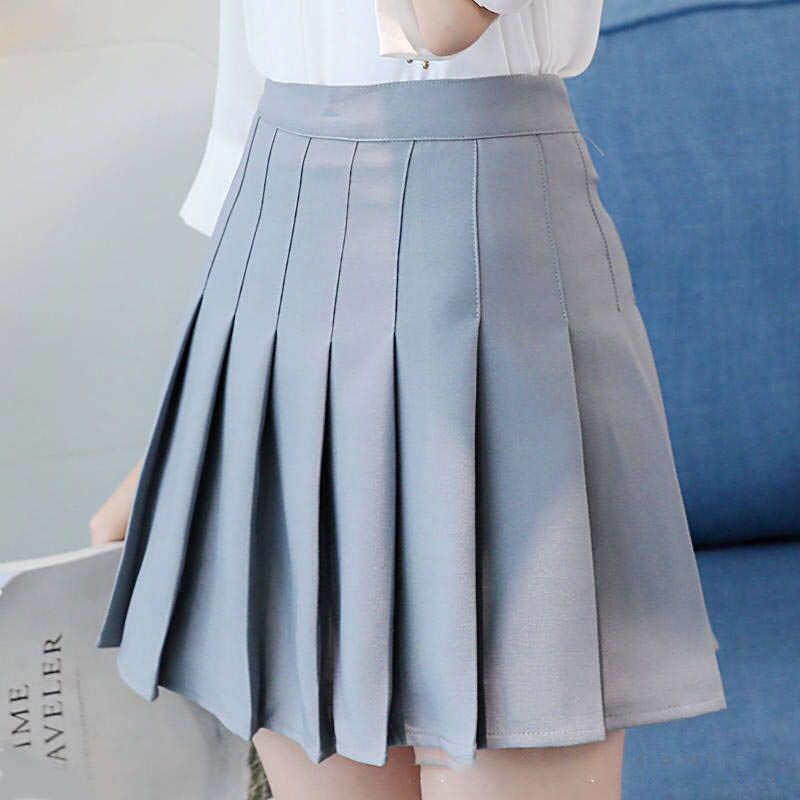 jinran Summer Women Plaid Skirt High Waist Chic Female Pleated Skirts Fashion Harajuku Ladies Mini Skirts Casual Cute Woman Short Skirt