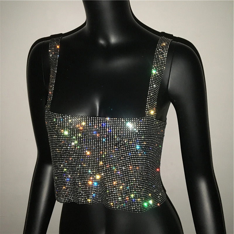 jinran 2024 SOFIA RHINESTONE TOP