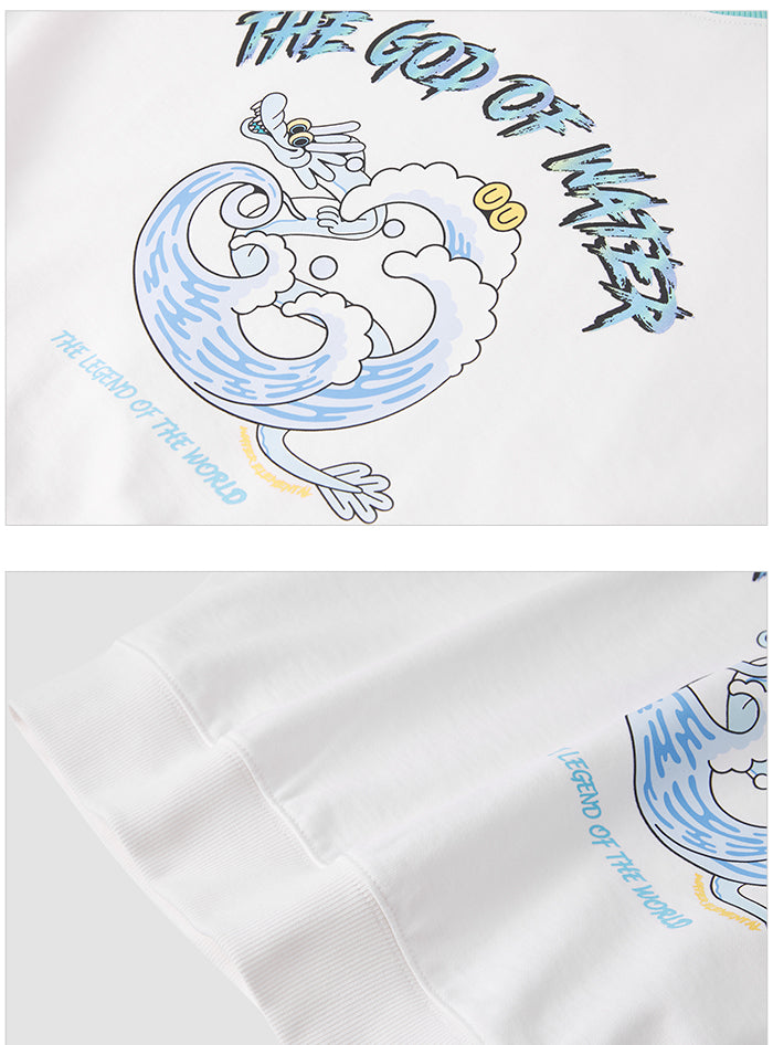 jinran Women Hoodie Spring 2021 New Contrast Color O Neck New Year Sweatshirt Oversize