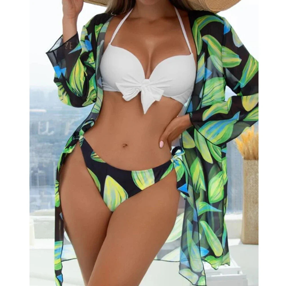jinran New Bikini Beach Skirt Tunics for Beach Cover up Swimsuit Women Ruffle Biquini Bathing Suit Summer Beach Wear Swim Suit