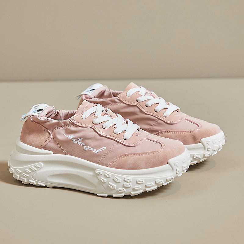 2025 ins breathable dad women's shoes summer new student training sports shoes women's mesh Korean version shoes P007