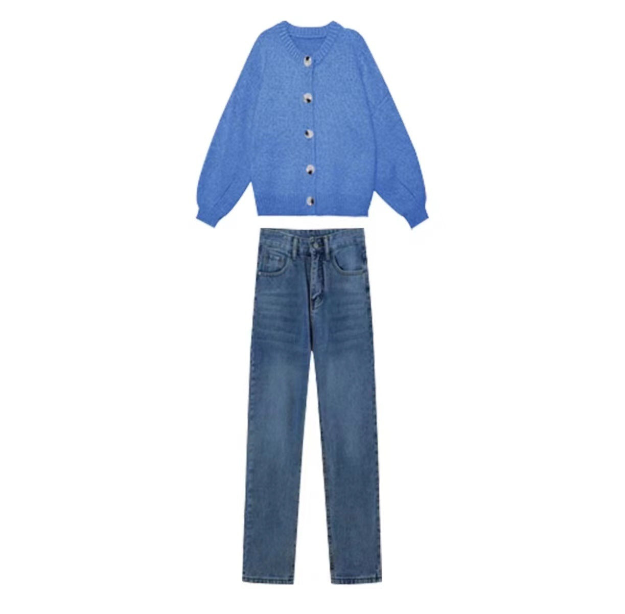jinran Early Autumn Wear with a Set of 2024 New Small Travel Wear with Dopamine Casual Sweater Two-Piece Suit