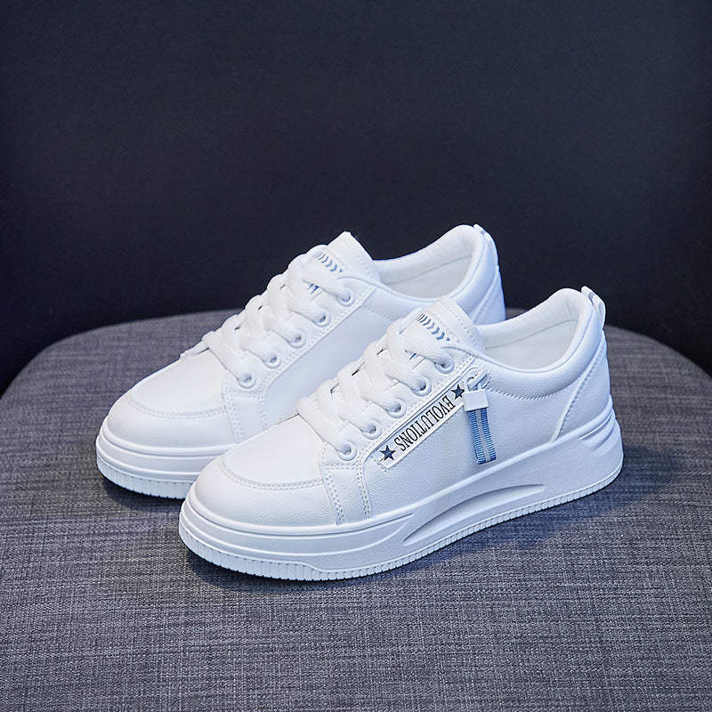 2025 ins tide white shoes women's spring new Korean version of student running shoes board shoes women's breathable casual shoes QR661