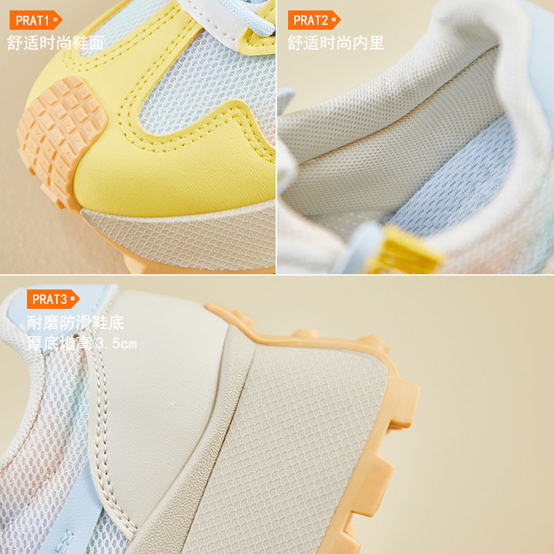 2025 ins Korean version of the new Forrest Gump shoes women's spring student running sports platform heightening casual shoes HL873-1