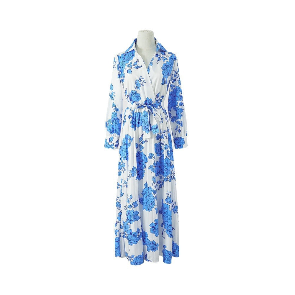 jinran cybergoth dress to impress 2024 Women's Autumn Printed Long Sleeve Mid-Length Dress