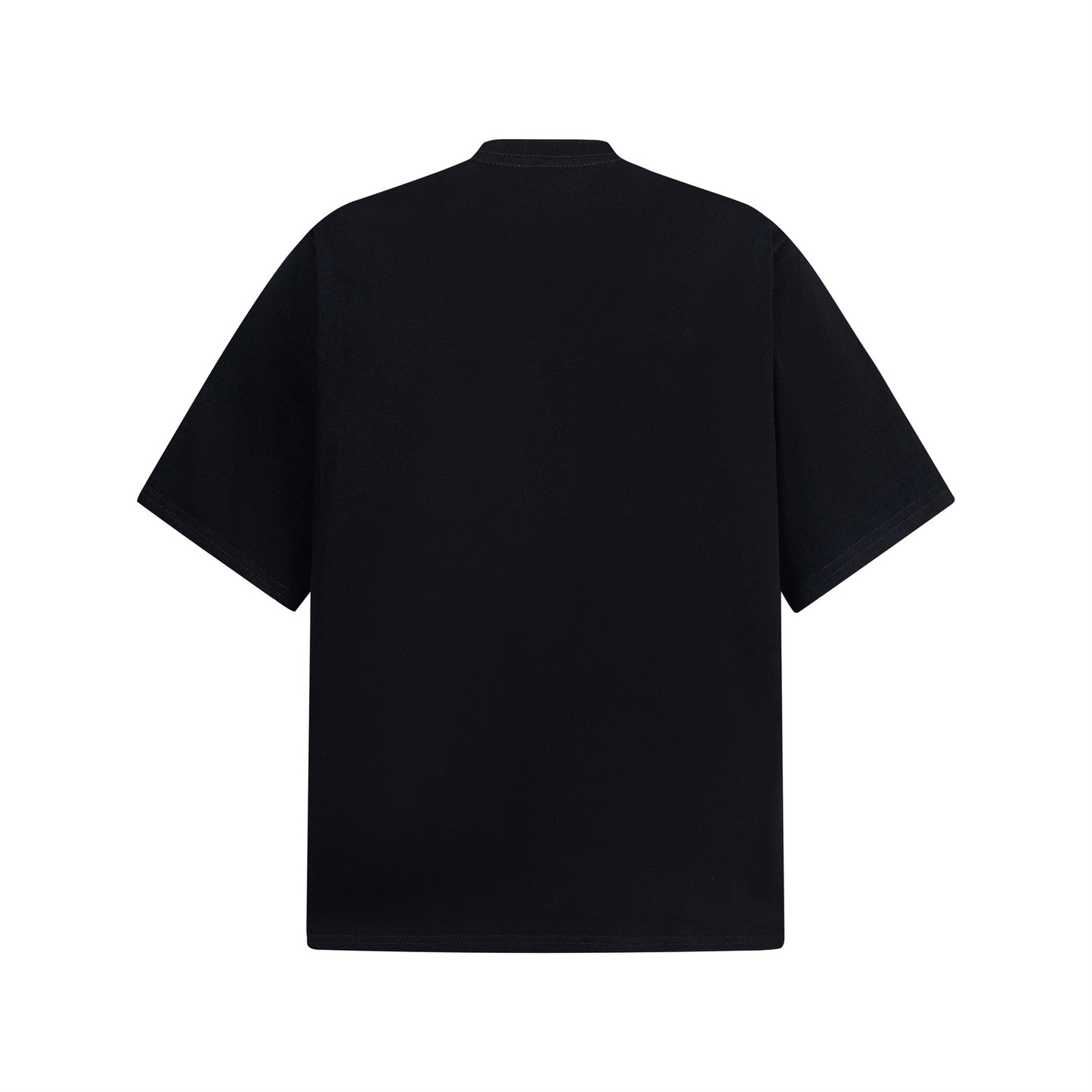 2025 3628 2025n street neutral retro letter pattern design men's loose high-end heavy short-sleeved T-shirt