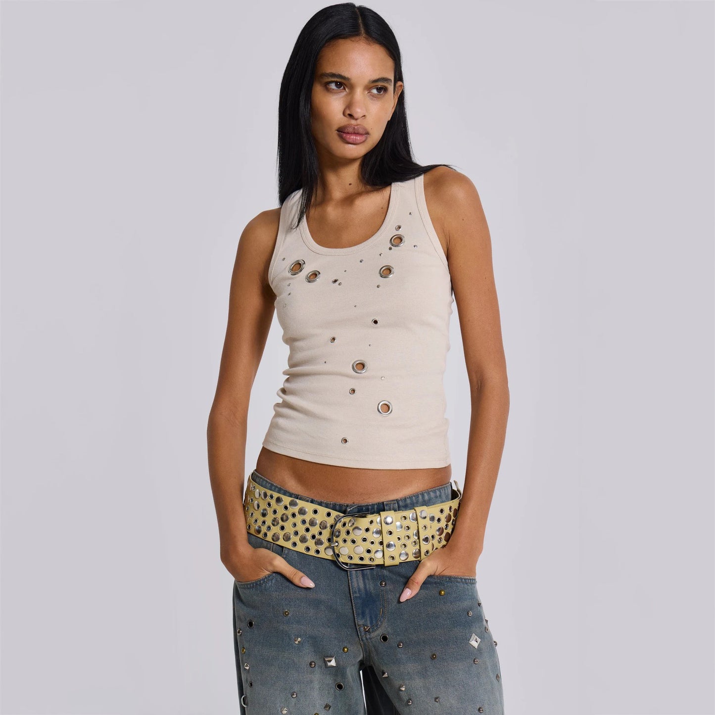 2025 New hot diamond tube top, high-end women's spring and summer new sexy side split tube top, pure desire