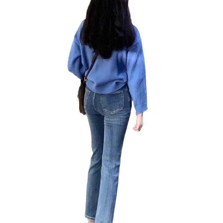 jinran Early Autumn Wear with a Set of 2024 New Small Travel Wear with Dopamine Casual Sweater Two-Piece Suit