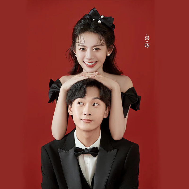 Black evening dress studio photo theme photography wedding engagement wedding photo dress couple dress photo evening dress