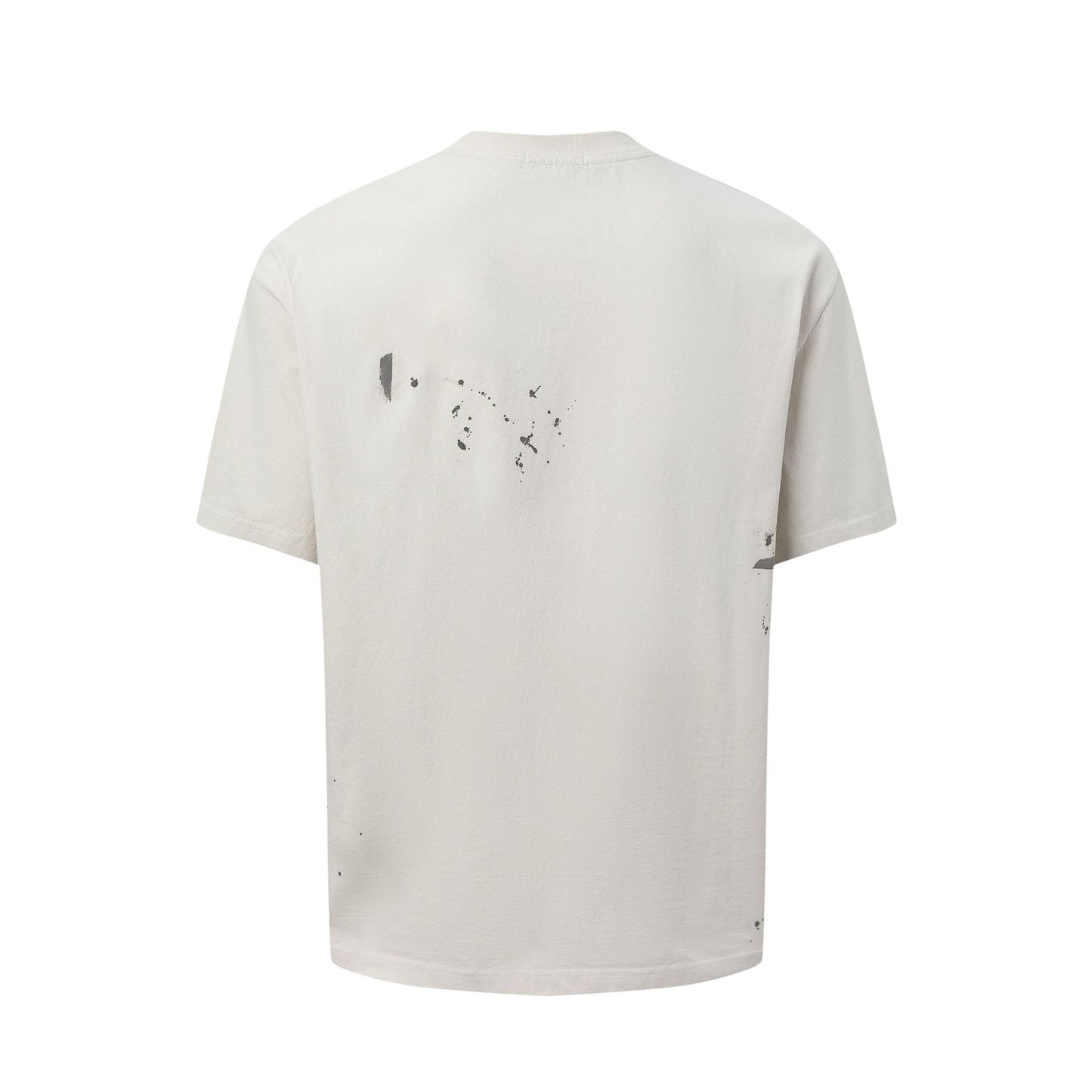 2025 27306 2025n Street 2025 Summer Neutral Hand Spray Letter Design Men's Fit Premium Short Sleeve T-Shirt