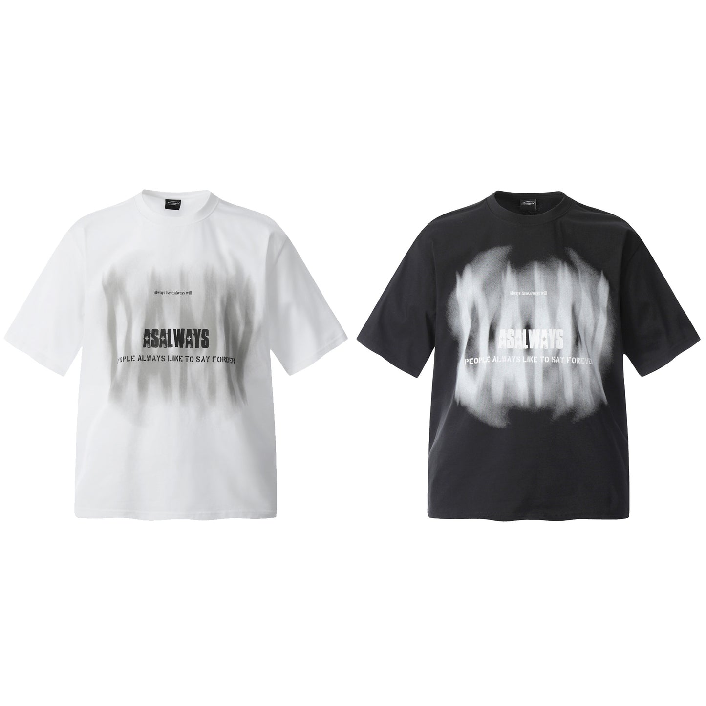 2025 F6621 2025n Street Vintage 2025 Summer Unreal Letter Design Premium Men's Loose Short Sleeve T-Shirt