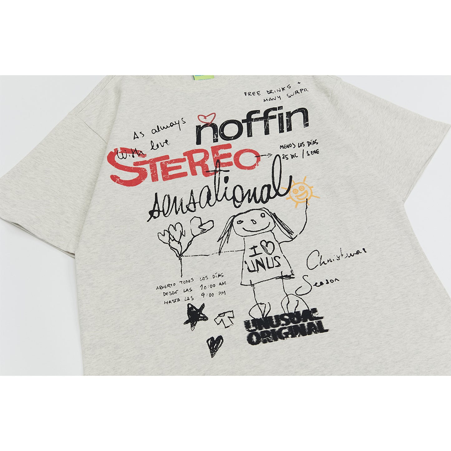2025 T1029 2025n Street Tide 2025 Summer Couple Painting Elements Fun Cartoon Design Men's Loose Short Sleeve T-Shirt