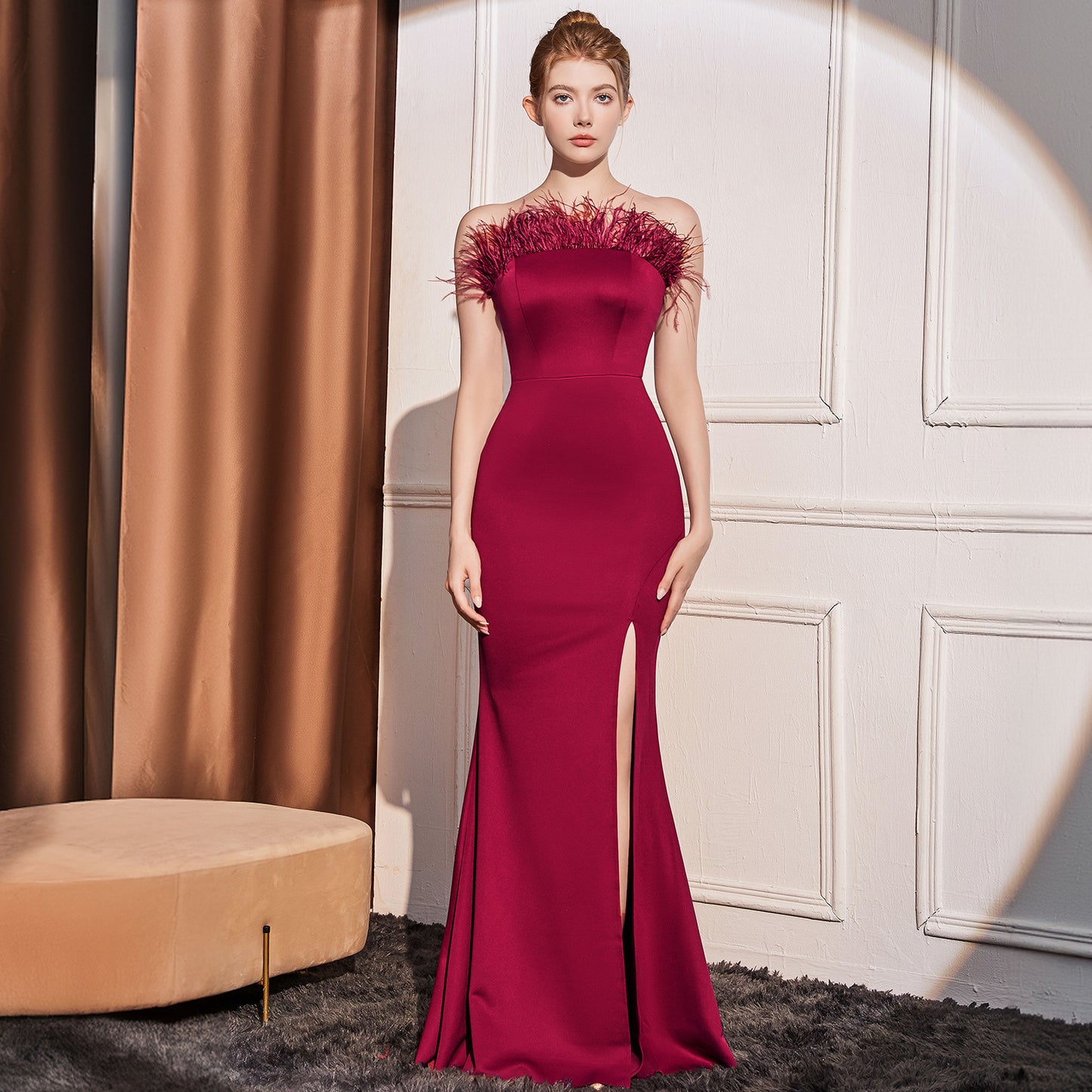 2025 Evening dress women's light luxury dinner temperament socialite banquet high-end model host long dress