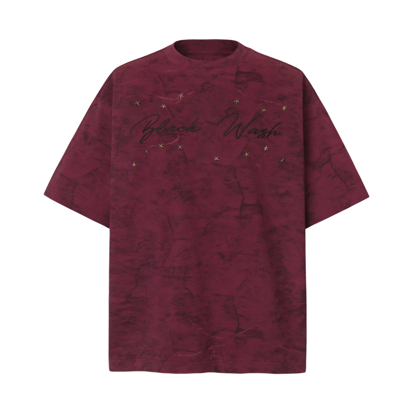 2025 8597 2025n Street 2025 Summer Embroidery Design Men's Loose Batik Premium Sense Neutral Short Sleeve T-Shirt