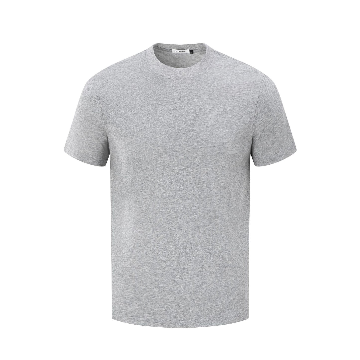 2025 27313 2025n Street 2025 Summer Neutral Solid Color Small Version Design Men's Slim Fit Premium Short Sleeve T-Shirt