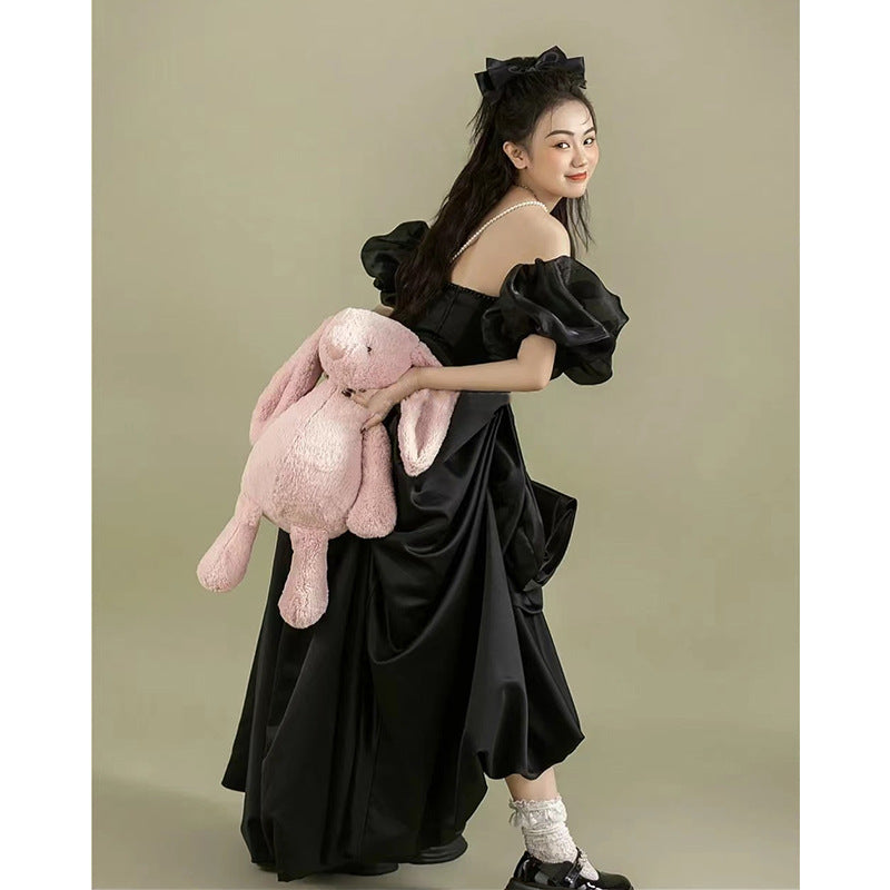 Black evening dress studio photo theme photography wedding engagement wedding photo dress couple dress photo evening dress