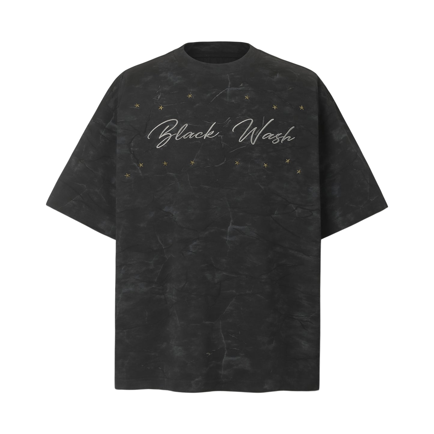 2025 8597 2025n Street 2025 Summer Embroidery Design Men's Loose Batik Premium Sense Neutral Short Sleeve T-Shirt