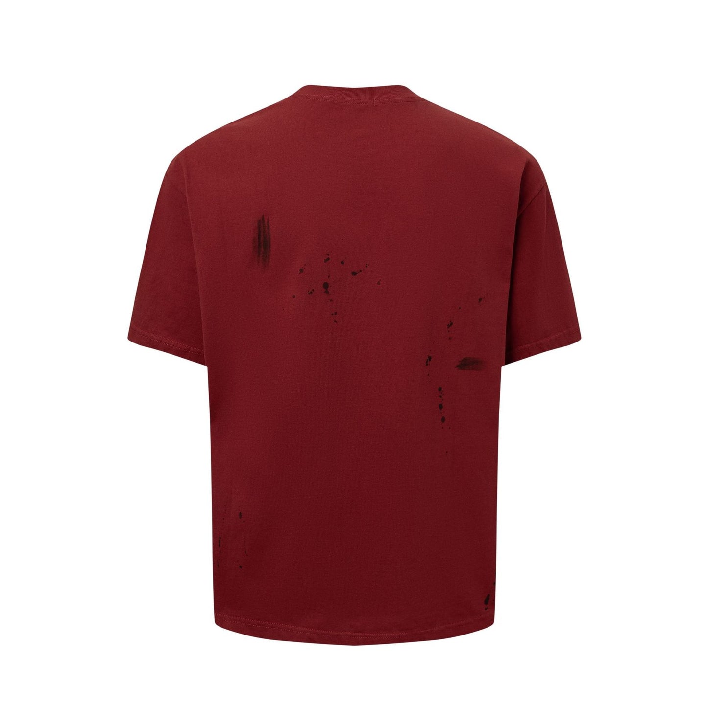2025 27306 2025n Street 2025 Summer Neutral Hand Spray Letter Design Men's Fit Premium Short Sleeve T-Shirt
