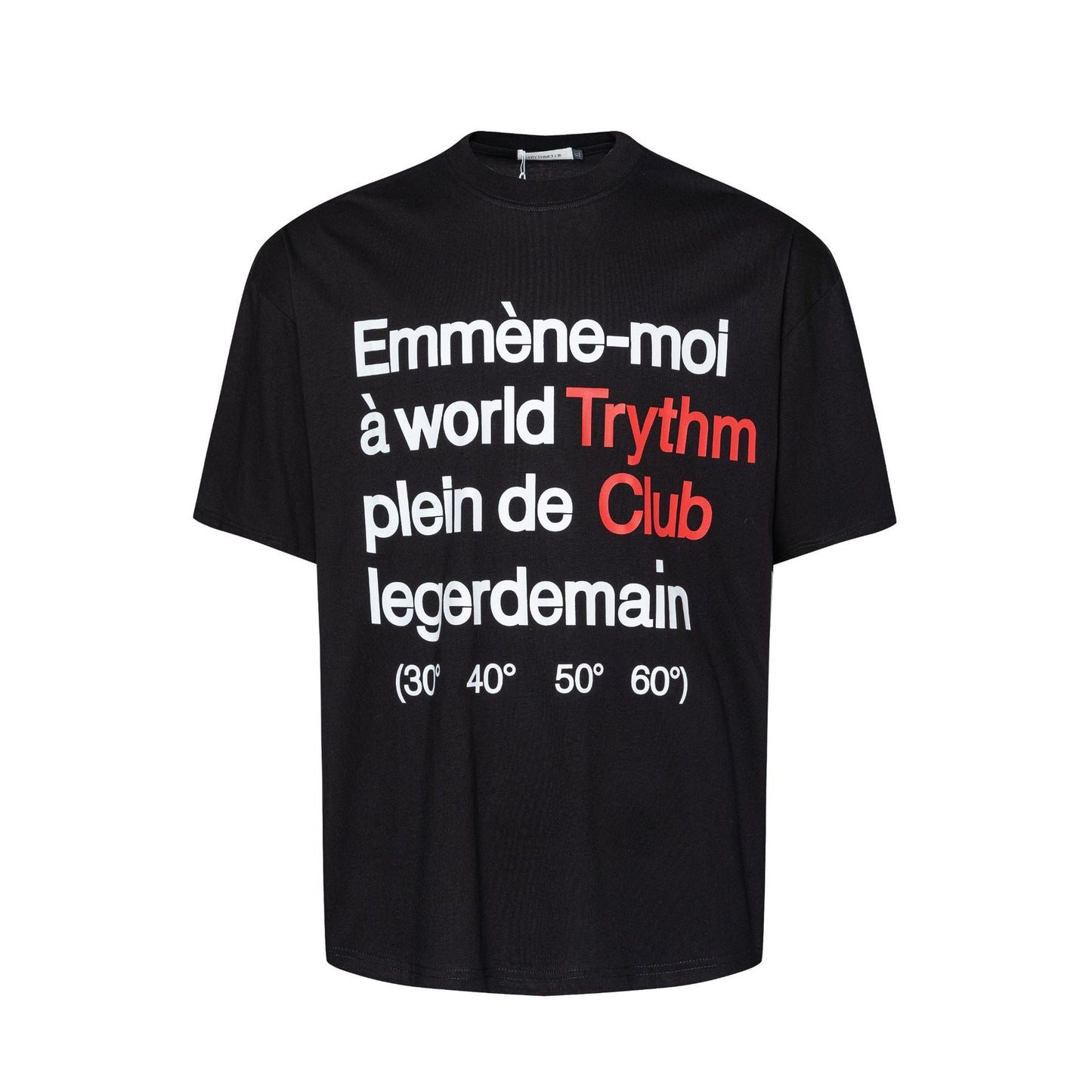 2025 27102 2025n Street 2025 Summer Retro English Premium Small Collar Design Men's Loose Short Sleeve T-Shirt