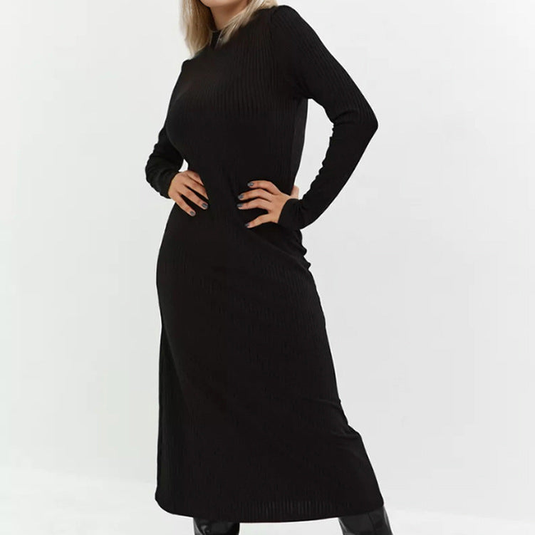 2025 pit strip round neck slim stretch dress popular Wildberries hot spring and summer fashion new women